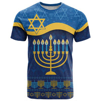 Love and Light Hanukkah T Shirt The Hanukkiah Menorah Pattern - Wonder Print Shop