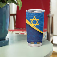 Love and Light Hanukkah Tumbler Cup The Hanukkiah Menorah Pattern - Wonder Print Shop
