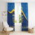Love and Light Hanukkah Window Curtain The Hanukkiah Menorah Pattern - Wonder Print Shop