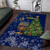 Merry Chrismukkah Area Rug Merry Christmas and Happy Hanukkah LT9 - Wonder Print Shop