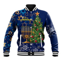 Merry Chrismukkah Baseball Jacket Merry Christmas and Happy Hanukkah LT9 - Wonder Print Shop