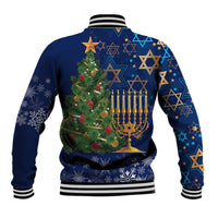 Merry Chrismukkah Baseball Jacket Merry Christmas and Happy Hanukkah LT9 - Wonder Print Shop