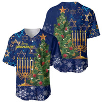 Merry Chrismukkah Baseball Jersey Merry Christmas and Happy Hanukkah LT9 - Wonder Print Shop