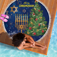 Merry Chrismukkah Beach Blanket Merry Christmas and Happy Hanukkah LT9 - Wonder Print Shop