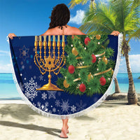 Merry Chrismukkah Beach Blanket Merry Christmas and Happy Hanukkah LT9 - Wonder Print Shop
