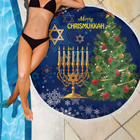 Merry Chrismukkah Beach Blanket Merry Christmas and Happy Hanukkah LT9 - Wonder Print Shop