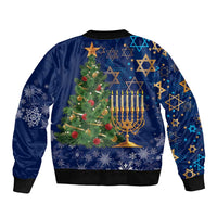Merry Chrismukkah Bomber Jacket Merry Christmas and Happy Hanukkah LT9 - Wonder Print Shop