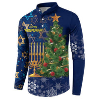 Merry Chrismukkah Button Sweatshirt Merry Christmas and Happy Hanukkah LT9 - Wonder Print Shop