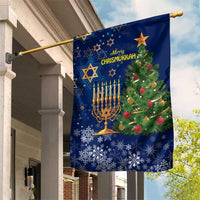 Merry Chrismukkah Garden Flag Merry Christmas and Happy Hanukkah - Wonder Print Shop