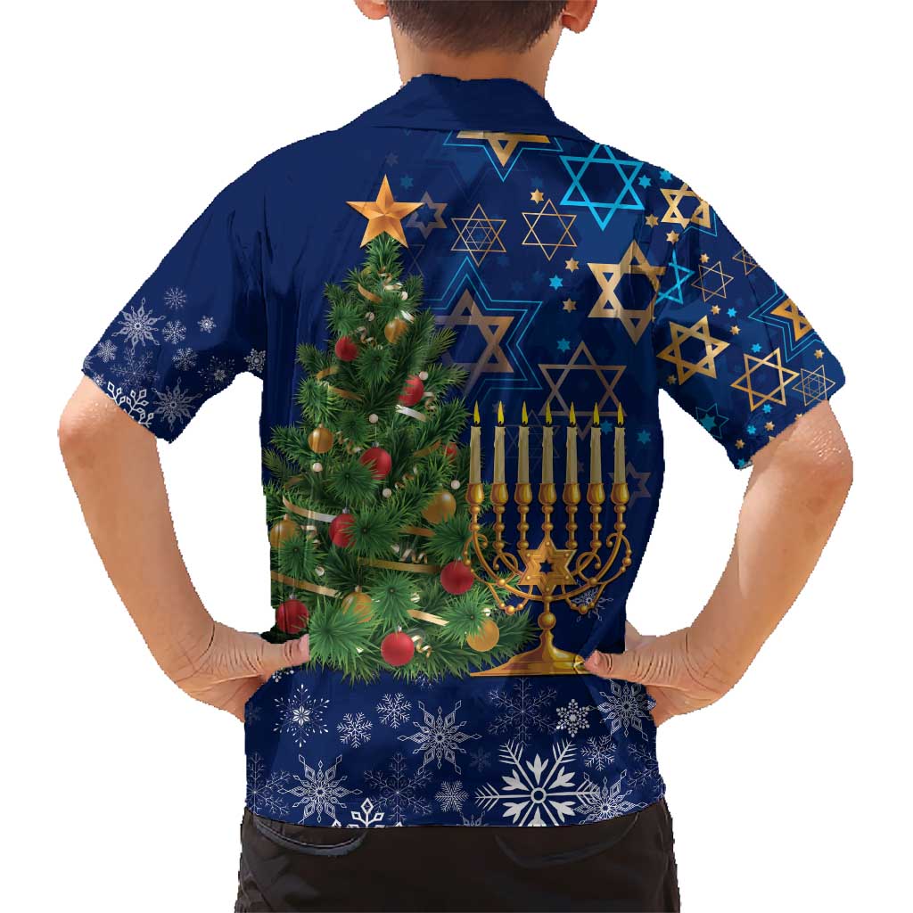 Merry Chrismukkah Hawaiian Shirt Merry Christmas and Happy Hanukkah - Wonder Print Shop