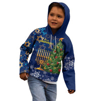 Merry Chrismukkah Kid Hoodie Merry Christmas and Happy Hanukkah - Wonder Print Shop