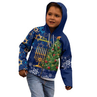 Merry Chrismukkah Kid Hoodie Merry Christmas and Happy Hanukkah - Wonder Print Shop