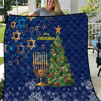Merry Chrismukkah Quilt Merry Christmas and Happy Hanukkah - Wonder Print Shop