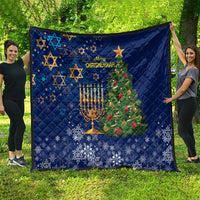 Merry Chrismukkah Quilt Merry Christmas and Happy Hanukkah - Wonder Print Shop