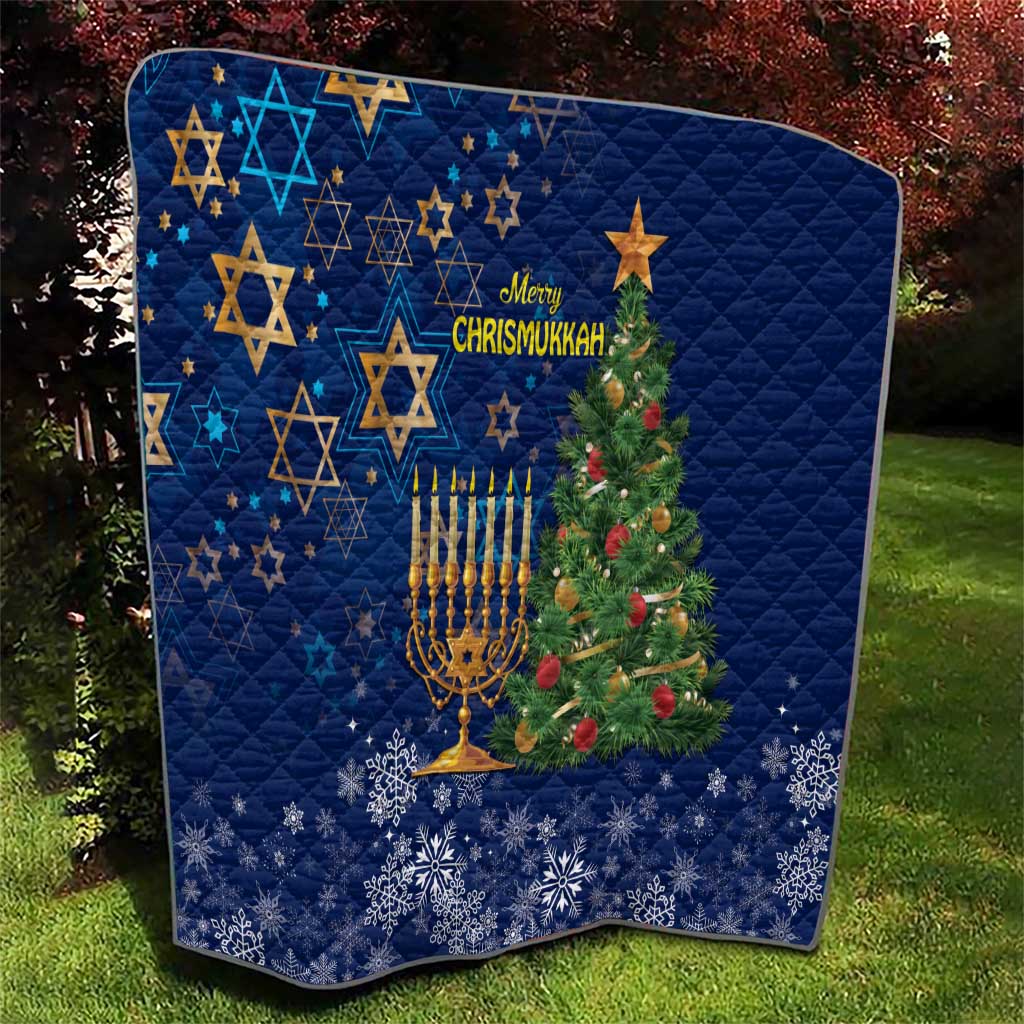 Merry Chrismukkah Quilt Merry Christmas and Happy Hanukkah - Wonder Print Shop