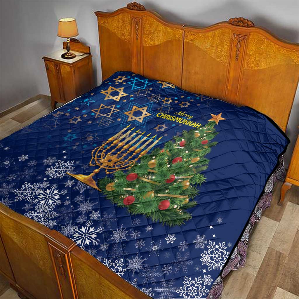 Merry Chrismukkah Quilt Merry Christmas and Happy Hanukkah - Wonder Print Shop