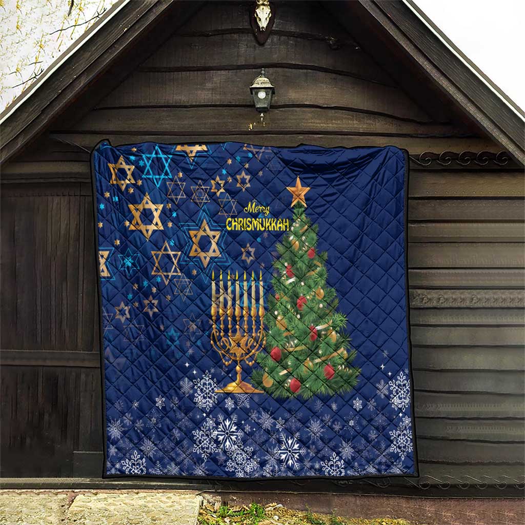 Merry Chrismukkah Quilt Merry Christmas and Happy Hanukkah - Wonder Print Shop