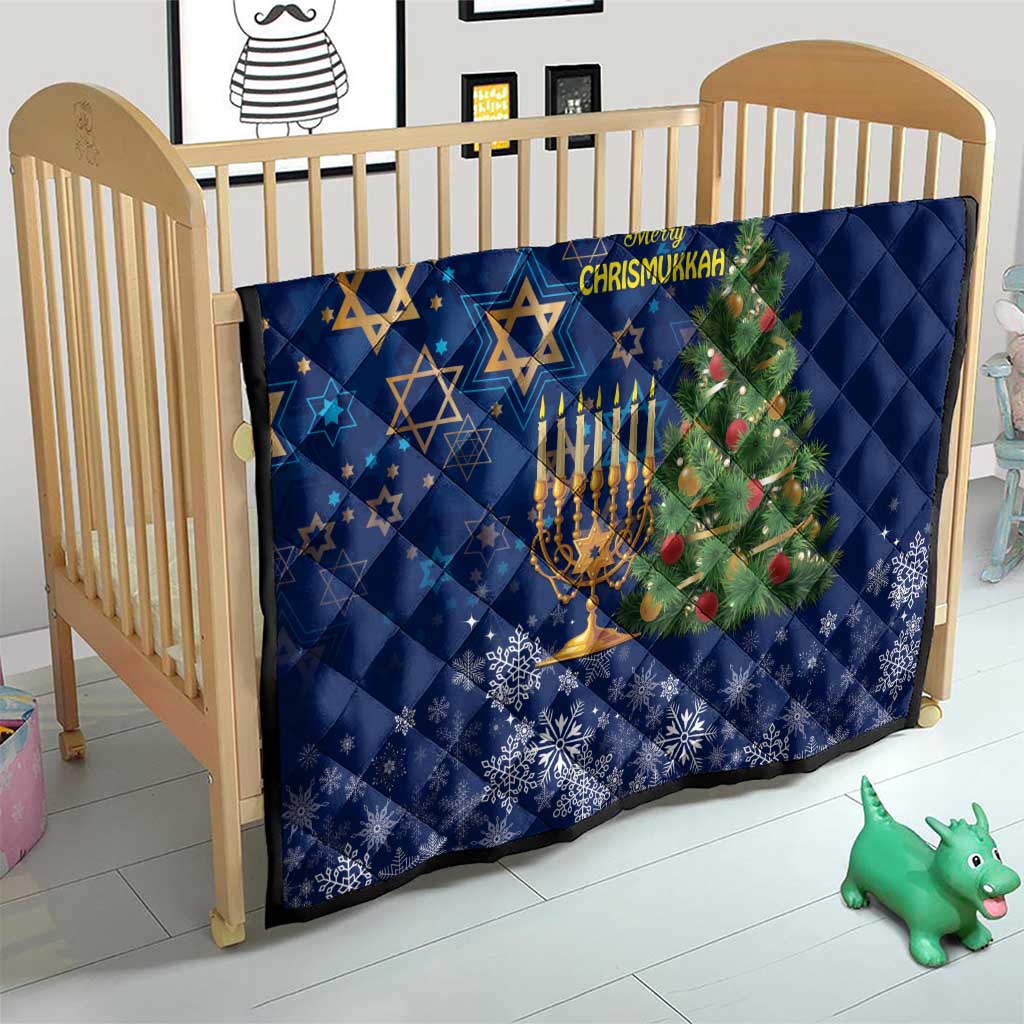 Merry Chrismukkah Quilt Merry Christmas and Happy Hanukkah - Wonder Print Shop