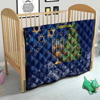 Merry Chrismukkah Quilt Merry Christmas and Happy Hanukkah - Wonder Print Shop