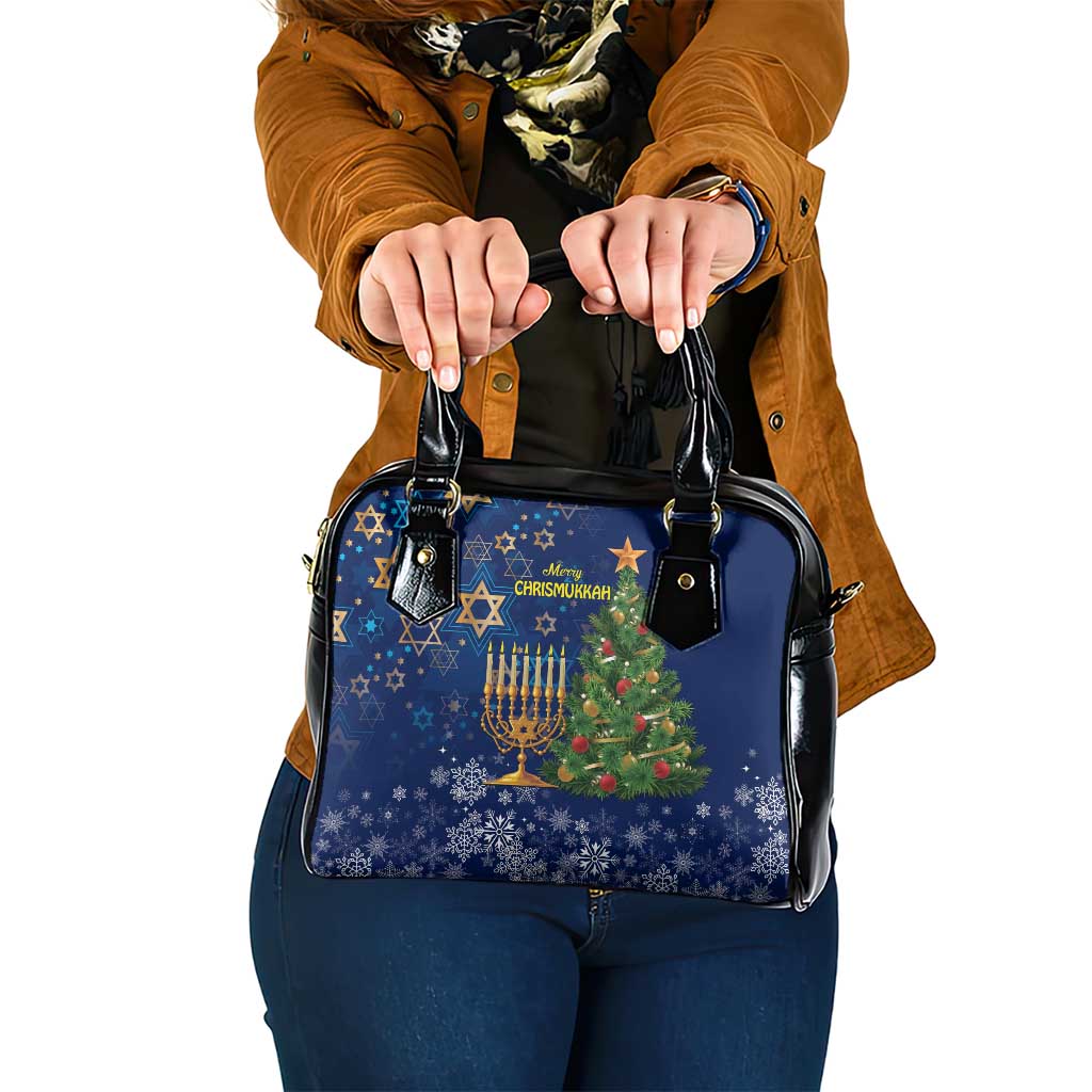 Merry Chrismukkah Shoulder Handbag Merry Christmas and Happy Hanukkah