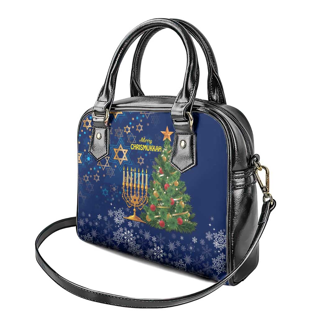 Merry Chrismukkah Shoulder Handbag Merry Christmas and Happy Hanukkah