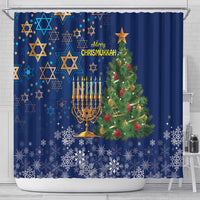 Merry Chrismukkah Shower Curtain Merry Christmas and Happy Hanukkah
