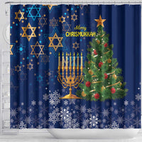 Merry Chrismukkah Shower Curtain Merry Christmas and Happy Hanukkah