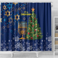 Merry Chrismukkah Shower Curtain Merry Christmas and Happy Hanukkah