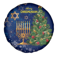 Merry Chrismukkah Spare Tire Cover Merry Christmas and Happy Hanukkah - Wonder Print Shop