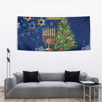 Merry Chrismukkah Tapestry Merry Christmas and Happy Hanukkah - Wonder Print Shop