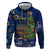 Merry Chrismukkah Zip Hoodie Merry Christmas and Happy Hanukkah - Wonder Print Shop