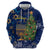 Merry Chrismukkah Zip Hoodie Merry Christmas and Happy Hanukkah - Wonder Print Shop