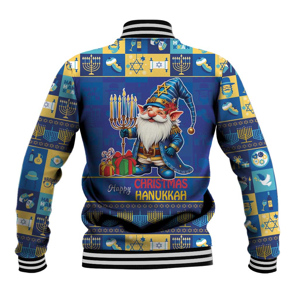 Merry Chrismukkah Baseball Jacket With Gnome Christmas Hanukkah LT9 - Wonder Print Shop