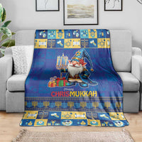 Merry Chrismukkah Blanket With Gnome Christmas Hanukkah