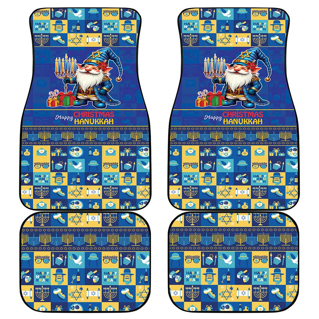 Merry Chrismukkah Car Mats With Gnome Christmas Hanukkah LT9 - Wonder Print Shop