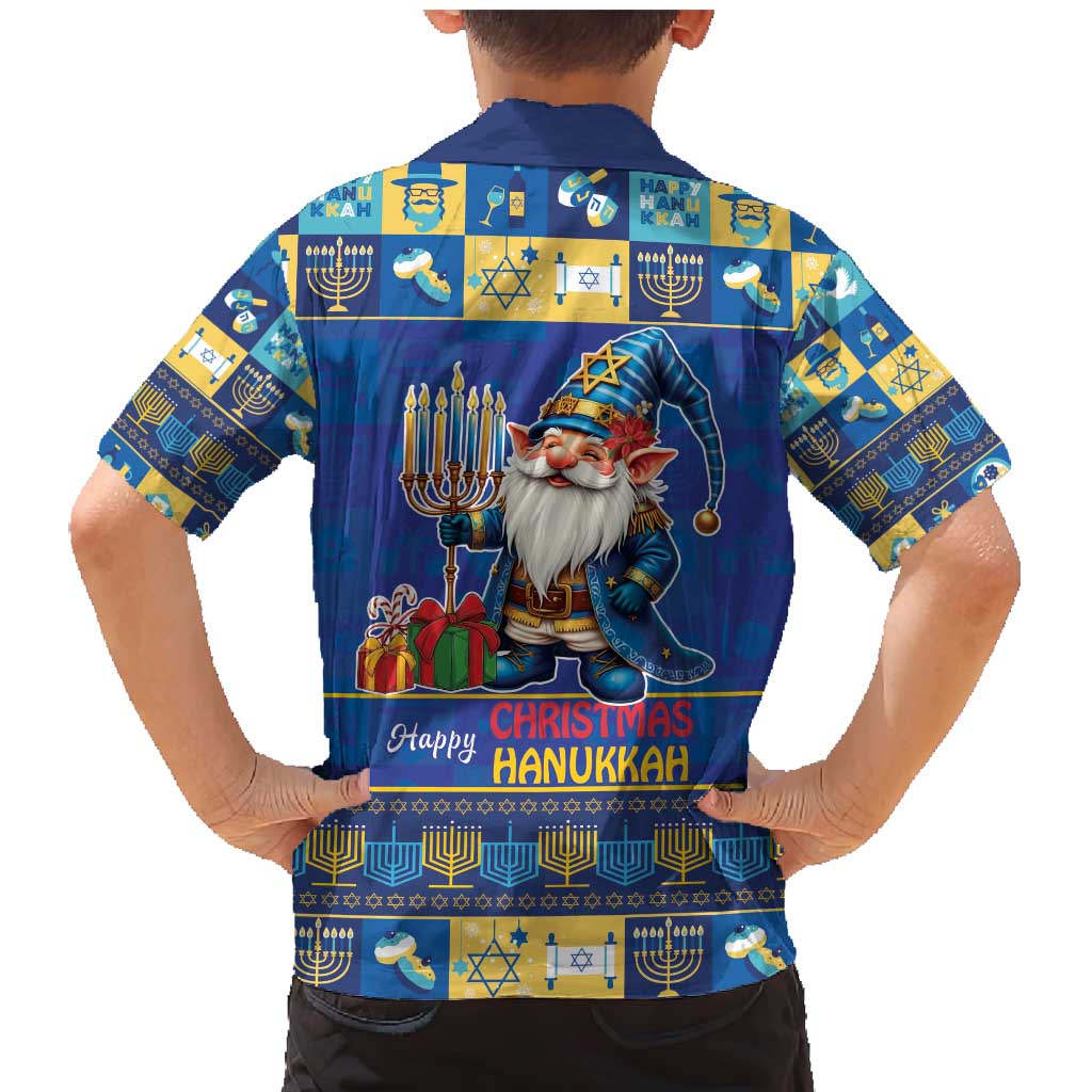 Merry Chrismukkah Family Matching Mermaid Dress and Hawaiian Shirt With Gnome Christmas Hanukkah LT9 - Wonder Print Shop