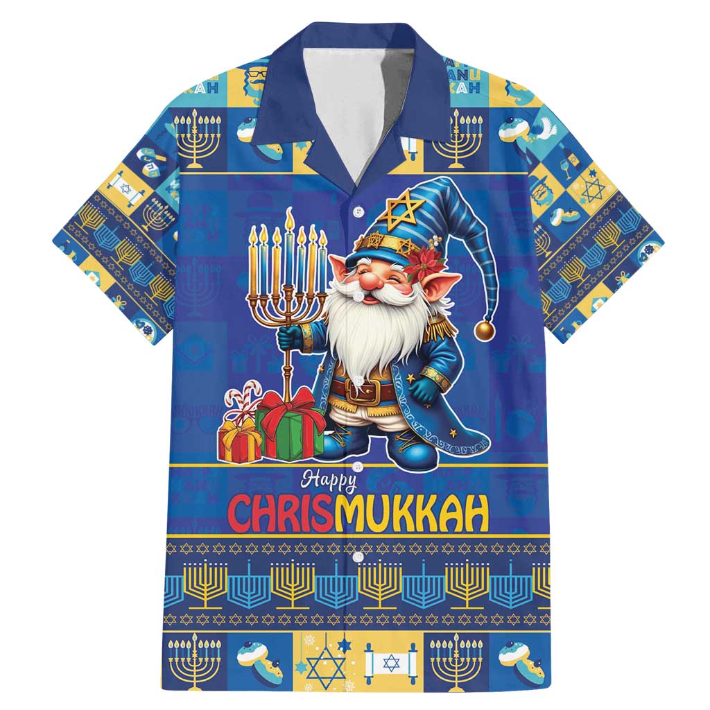 Merry Chrismukkah Family Matching Mermaid Dress and Hawaiian Shirt With Gnome Christmas Hanukkah LT9 - Wonder Print Shop