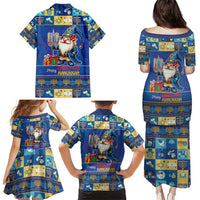 Merry Chrismukkah Family Matching Puletasi and Hawaiian Shirt With Gnome Christmas Hanukkah - Wonder Print Shop