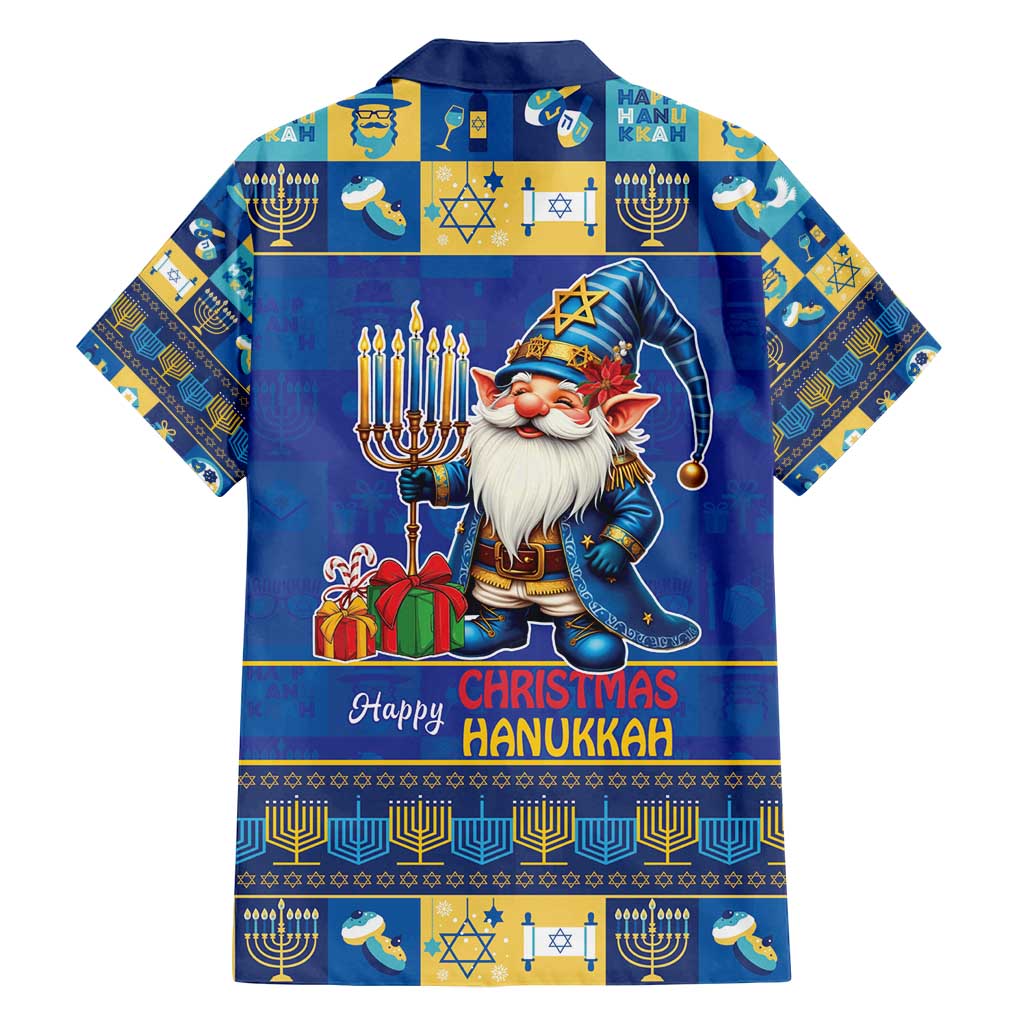 Merry Chrismukkah Family Matching Puletasi and Hawaiian Shirt With Gnome Christmas Hanukkah - Wonder Print Shop