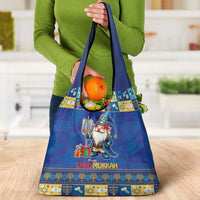 Merry Chrismukkah Grocery Bag With Gnome Christmas Hanukkah