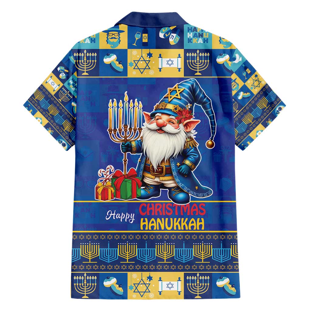 Merry Chrismukkah Hawaiian Shirt With Gnome Christmas Hanukkah - Wonder Print Shop