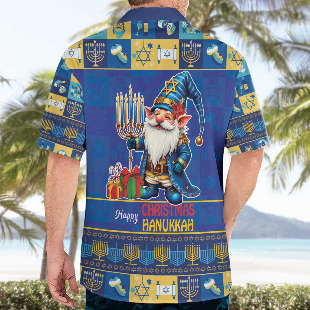 Merry Chrismukkah Hawaiian Shirt With Gnome Christmas Hanukkah - Wonder Print Shop