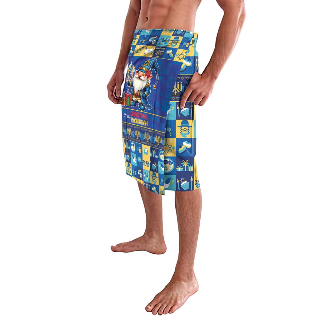 Merry Chrismukkah Lavalava With Gnome Christmas Hanukkah - Wonder Print Shop