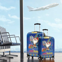 Merry Chrismukkah Luggage Cover With Gnome Christmas Hanukkah - Wonder Print Shop