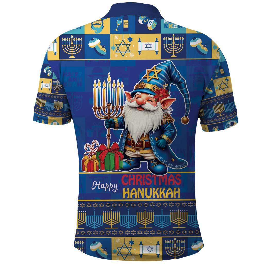Merry Chrismukkah Polo Shirt With Gnome Christmas Hanukkah - Wonder Print Shop