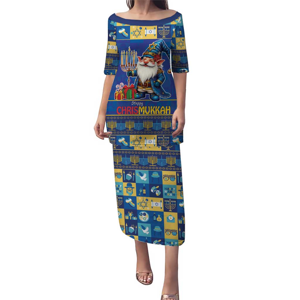 Merry Chrismukkah Puletasi With Gnome Christmas Hanukkah - Wonder Print Shop