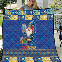 Merry Chrismukkah Quilt With Gnome Christmas Hanukkah - Wonder Print Shop