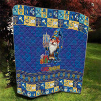 Merry Chrismukkah Quilt With Gnome Christmas Hanukkah - Wonder Print Shop