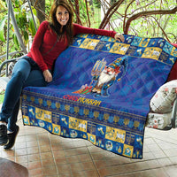 Merry Chrismukkah Quilt With Gnome Christmas Hanukkah - Wonder Print Shop