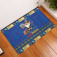 Merry Chrismukkah Rubber Doormat With Gnome Christmas Hanukkah - Wonder Print Shop